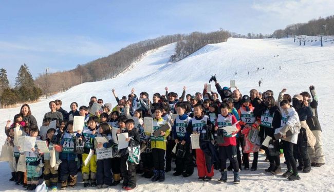 金子（新得中）丸谷（帯翔陽中）総合Ｖ　金子杯ジュニアスキー技術選手権十勝・道東大会