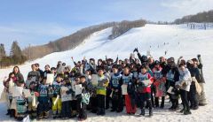 金子（新得中）丸谷（帯翔陽中）総合Ｖ　金子杯ジュニアスキー技術選手権十勝・道東大会