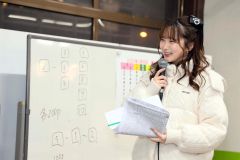 着順予想する中川さん（長尾悦郎通信員撮影）