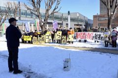 反原発を訴える関係者