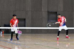 水野・牧野組Ｖ、男子は小笠原・小栗組　全十勝アンダー１４ソフトテニス春季研修大会 7