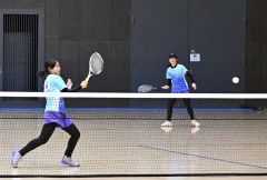 水野・牧野組Ｖ、男子は小笠原・小栗組　全十勝アンダー１４ソフトテニス春季研修大会