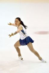 【ジュニアクラス女子・フリー】１２位の森若琴音（金野和彦撮影）