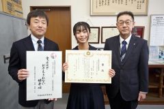 「学ぶほど　おさえきれない　好奇心」大樹中・池浦さん最優秀賞　北海道学び推進月間