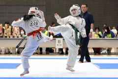組手中学１年女子上級３位決定戦