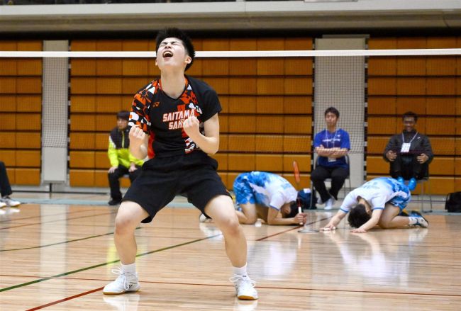 明星小出の澤田、個人戦ダブルス初Ｖ　全国高校選抜バドミントン大会