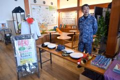 自衛隊帯広地方協力本部の制服試着コーナー