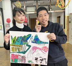 藤丸サポーター募集、今月末まで　返礼品の障害者アート制作進む