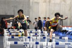中学男子６０メートル障害２組