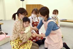 陸別町保健福祉センターで就業体験する学生