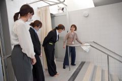 陸別町保健福祉センターで就業体験する学生