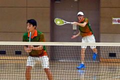 男子準優勝の（左から）古川琉慎と渡部拳斗のペア