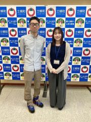 士幌の魅力を語った造田さん夫妻（高橋さん提供）