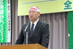 道農連の盟友を代表し、意見表明を行った吉田委員長
