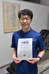 国際スポーツカイロプラクティック連盟のアジア地域代表と理事に就任した後藤雅博さん。「アジアの活動を世界に伝え、選手のヘルスケアに貢献したい」と意気込む