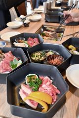 しほろ牛使った新メニュー登場（金野和彦撮影）