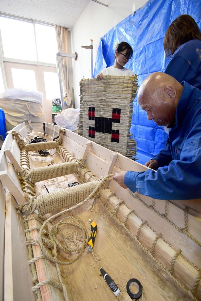 「アイヌ交易船」再現着々　全長４メートル　幕別