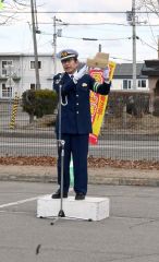 「歩行者優先」意識徹底を　春の交通安全運動、４警察署が出動式　池田、広尾、本別、新得 13