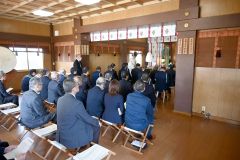 帯広明神大社で開かれた交通安全祈願祭