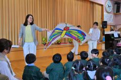 帯広第二ひまわり幼稚園入園式２（９日、金野和彦撮影）