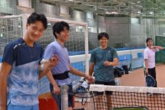帯広で合宿中のトップテニスプレイヤーが高校生を指導 5