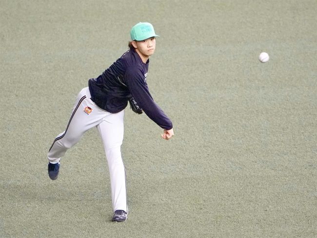 音更町出身のオリックス片山、初の１軍登板に向け練習