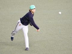 音更町出身のオリックス片山、初の１軍登板に向け練習