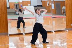 ダンスサークル「Ｂａｌｌｏｏｎ」を創設した畜大の竹澤さん（畜大武道場）