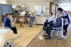 「その人らしさ」を大切にし、地域の終末期医療を担うアニカ足寄。３月には患者の一時帰宅を実施した。