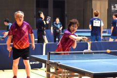 団体戦Ｂグループ　帯広ピンポンパン　大谷一裕・久保由美子組