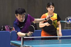団体戦Ａグループ　あしょろプラス　楠野淳一・佐々木彩組