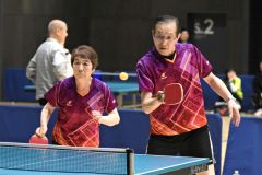 団体戦Ｂグループ　帯広ピンポンパン　松田正信・後藤裕子組