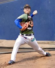 オイシックス新潟の牧野（白樺学園高出）、日ハム戦で登板に向け調整　プロ野球イースタン・リーグ