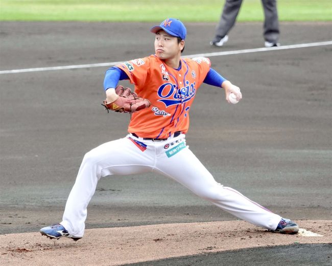 【写真】帯広出身両左腕登板オイシックス牧野力投、日ハム澁谷が初マウンド プロ野球イースタン・リーグ