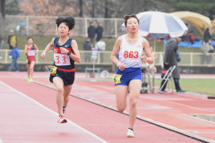 中学女子１５００㍍１組