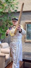 ナガイモ応援ソングをＣＤに　オマチマンさん夫妻制作、何ン田さん熱唱 3