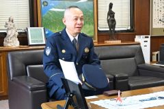 帯広署の熊谷署長が来社 2