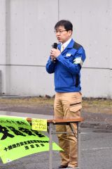 交通安全意識高めて　池田町建設工事安全連絡協議会が啓発パレード 4