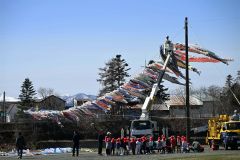 ５月５日に「こどもの日ミニイベント」　大樹歴舟川の清流こいのぼり