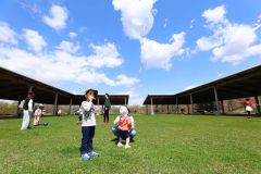 目玉はロケット　多彩に屋外遊び　北愛国交流広場