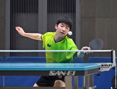 長嶋（音更）男子Ｖ、谷沿（札内）女子制す、全十勝中学校春季卓球大会個人戦単
