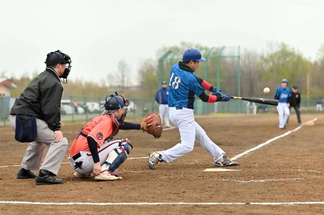 【写真】あさ野球シーズン開幕、丸山杯熱戦開始グラウンドに活気