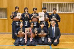 女子団体戦で優勝の音更柳町少年団