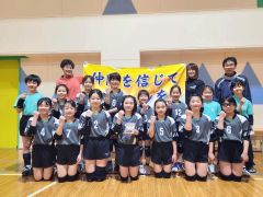 女子３位入賞の鹿追ＬＢ