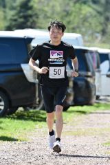 ７０人がスイムとランに奮闘　帯広の森アクアスロン大会 15