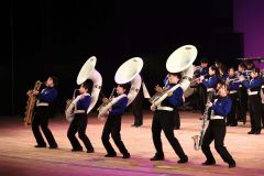 帯広南商業高校の演奏（助川かおる通信撮影）