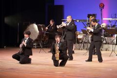 池田高校の演奏（助川かおる通信撮影）