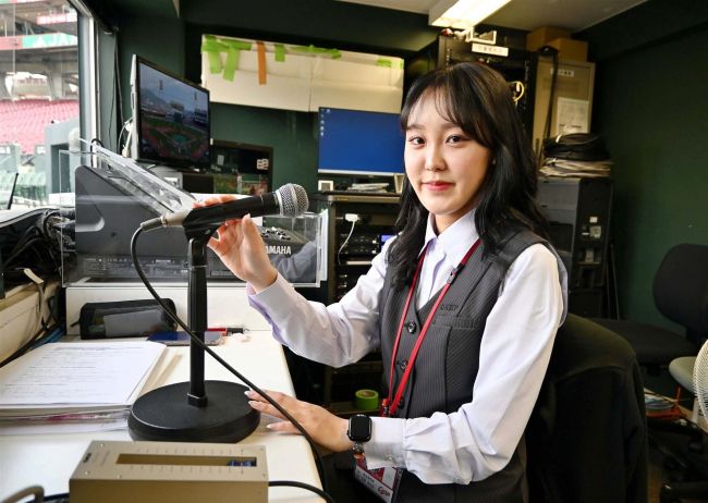 夢のウグイス嬢、広島東洋カープで　芽室町出身の阿部里央奈さん