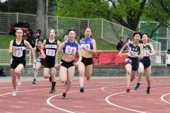 中学女子４００メートルリレー３組