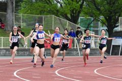 中学女子４００メートルリレー３組